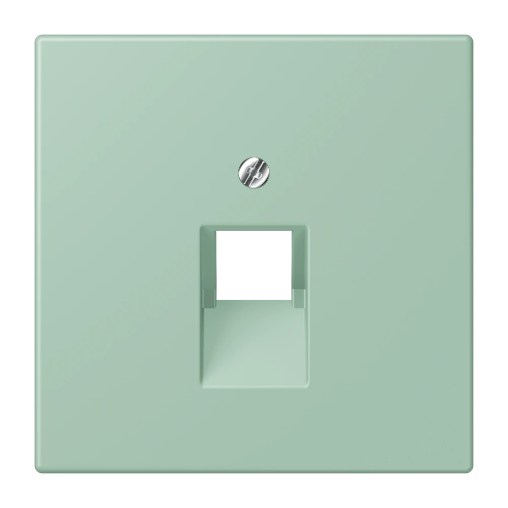 Крышка для модульных гнёзд IAE/UAE (1 x 8-пол.) — JUNG LS 990 Le Corbusier, Vert Anglais Clair, арт. LC969-1UA217