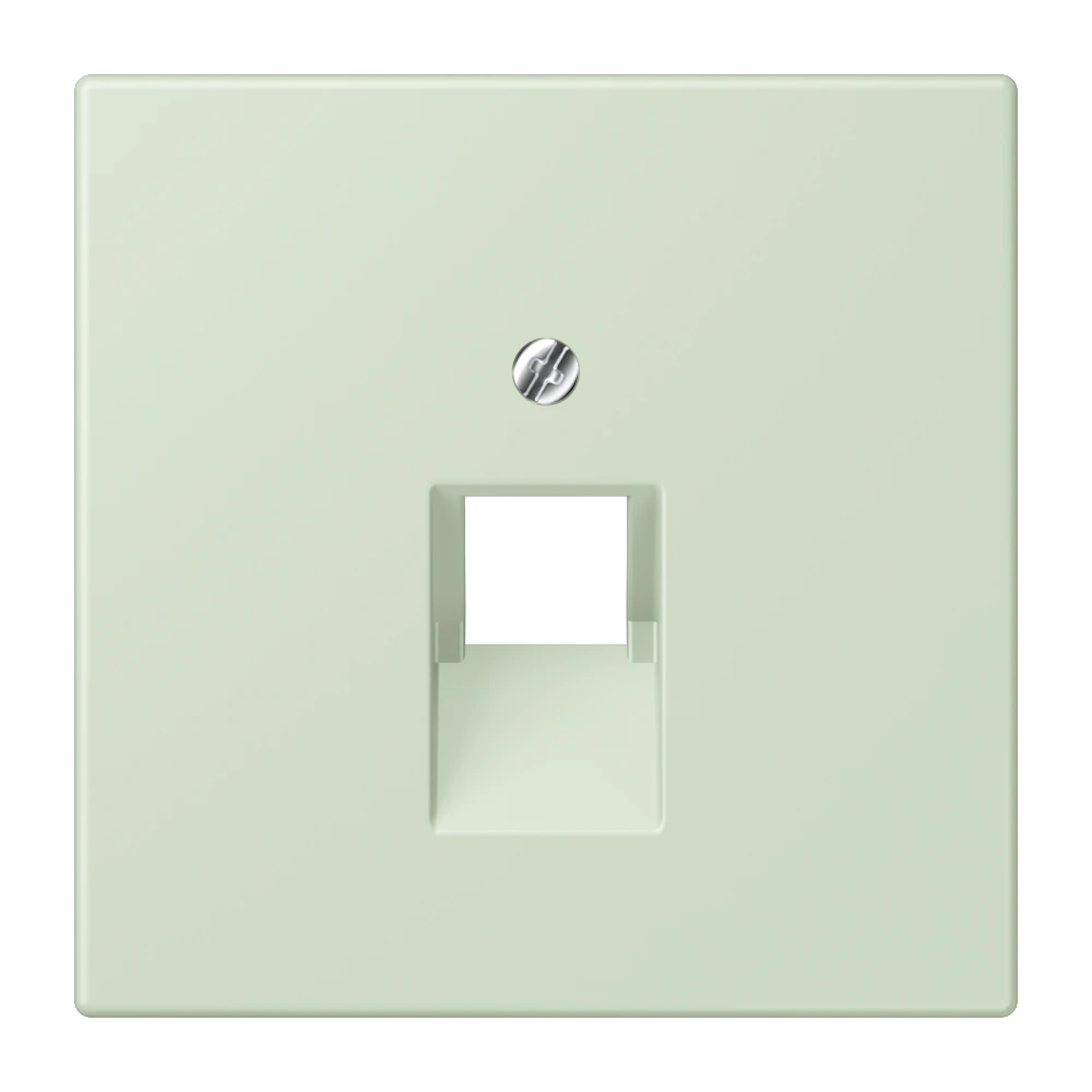 Крышка для модульных гнёзд IAE/UAE (1 x 8-пол.) — JUNG LS 990 Le Corbusier, Vert Anglâis Pale, арт. LC969-1UA218