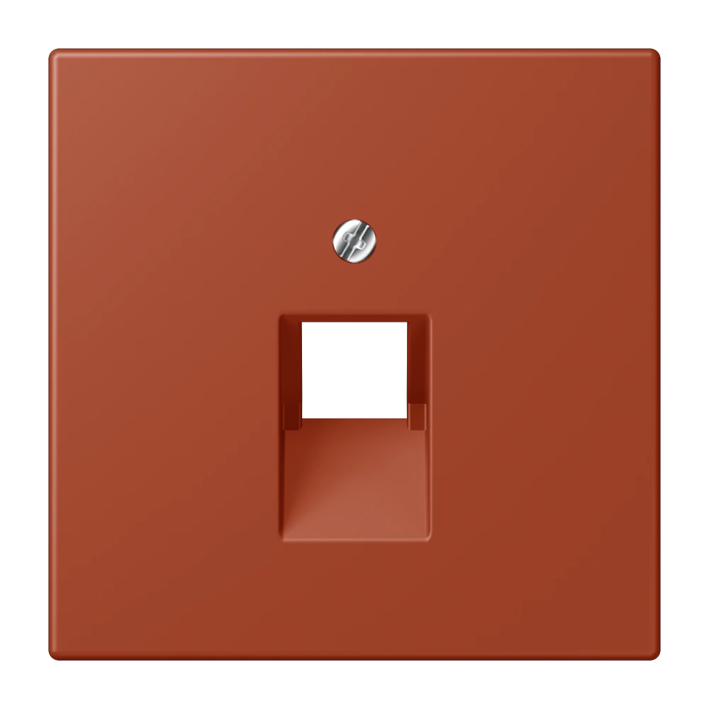 Centre plate for 1-gang modular jack socket (8-pole) — JUNG LS 990 Le Corbusier, le corbusier 232, art. LC969-1UA232