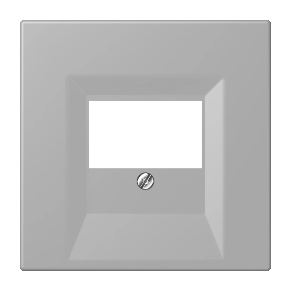 Centre plate for loudspeaker socket — JUNG LS 990 Le Corbusier, Gris Moyen, art. LC969T204