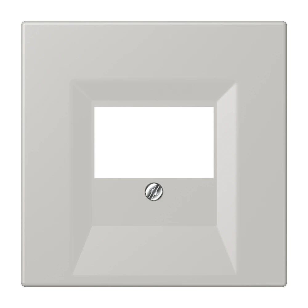 Centre plate for loudspeaker socket — JUNG LS 990 Le Corbusier, Gris Clair 31, art. LC969T205