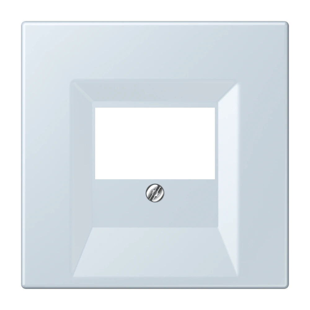 Centre plate for loudspeaker socket — JUNG LS 990 Le Corbusier, Outremer Pale, art. LC969T209
