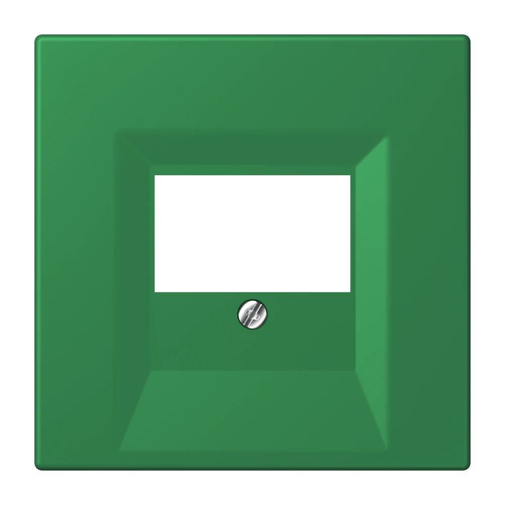 Centre plate for loudspeaker socket — JUNG LS 990 Le Corbusier, Vert Foncé, art. LC969T219