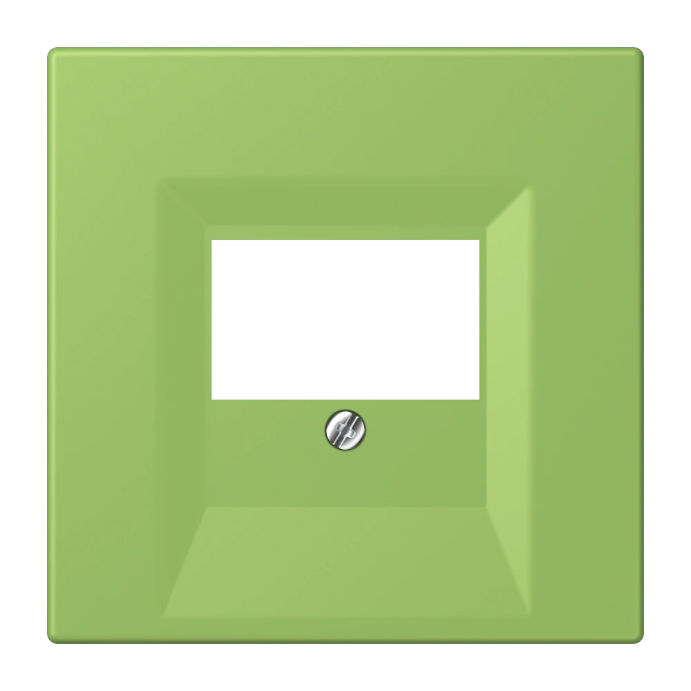 Centre plate for loudspeaker socket — JUNG LS 990 Le Corbusier, Vert 31, art. LC969T220