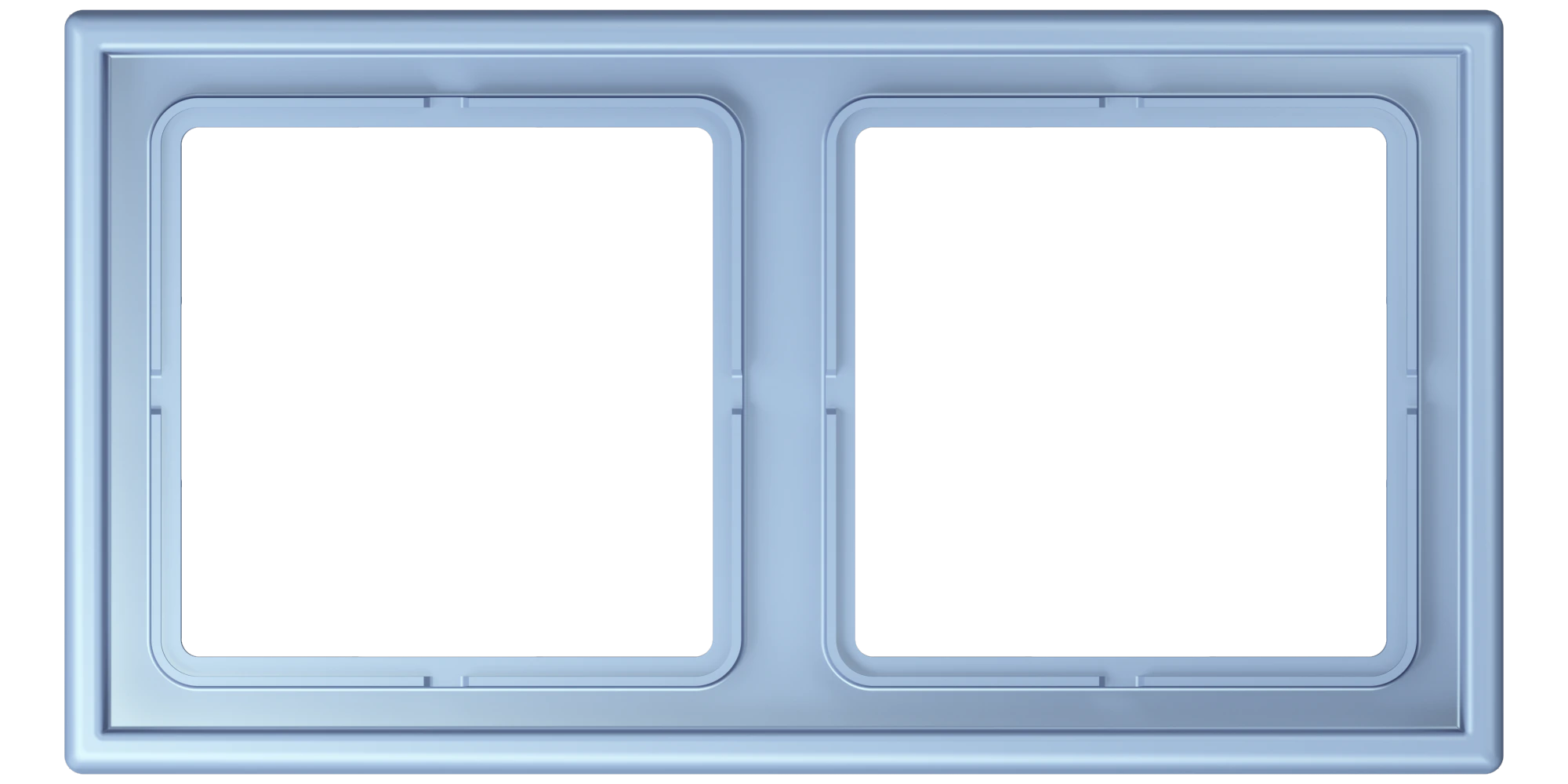 Frame, 2-gang — JUNG LS 990 Le Corbusier, Outremer Moyen, art. LC982207