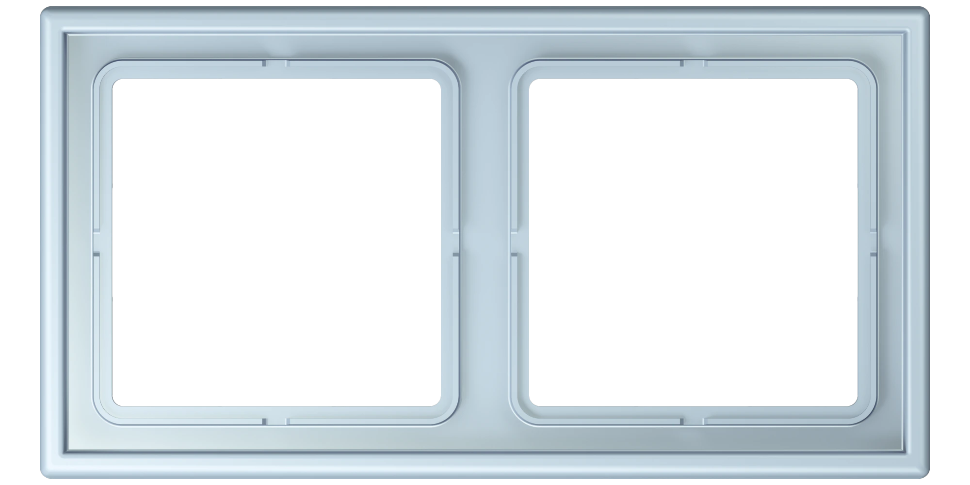 Frame, 2-gang — JUNG LS 990 Le Corbusier, Outremer Clair, art. LC982208
