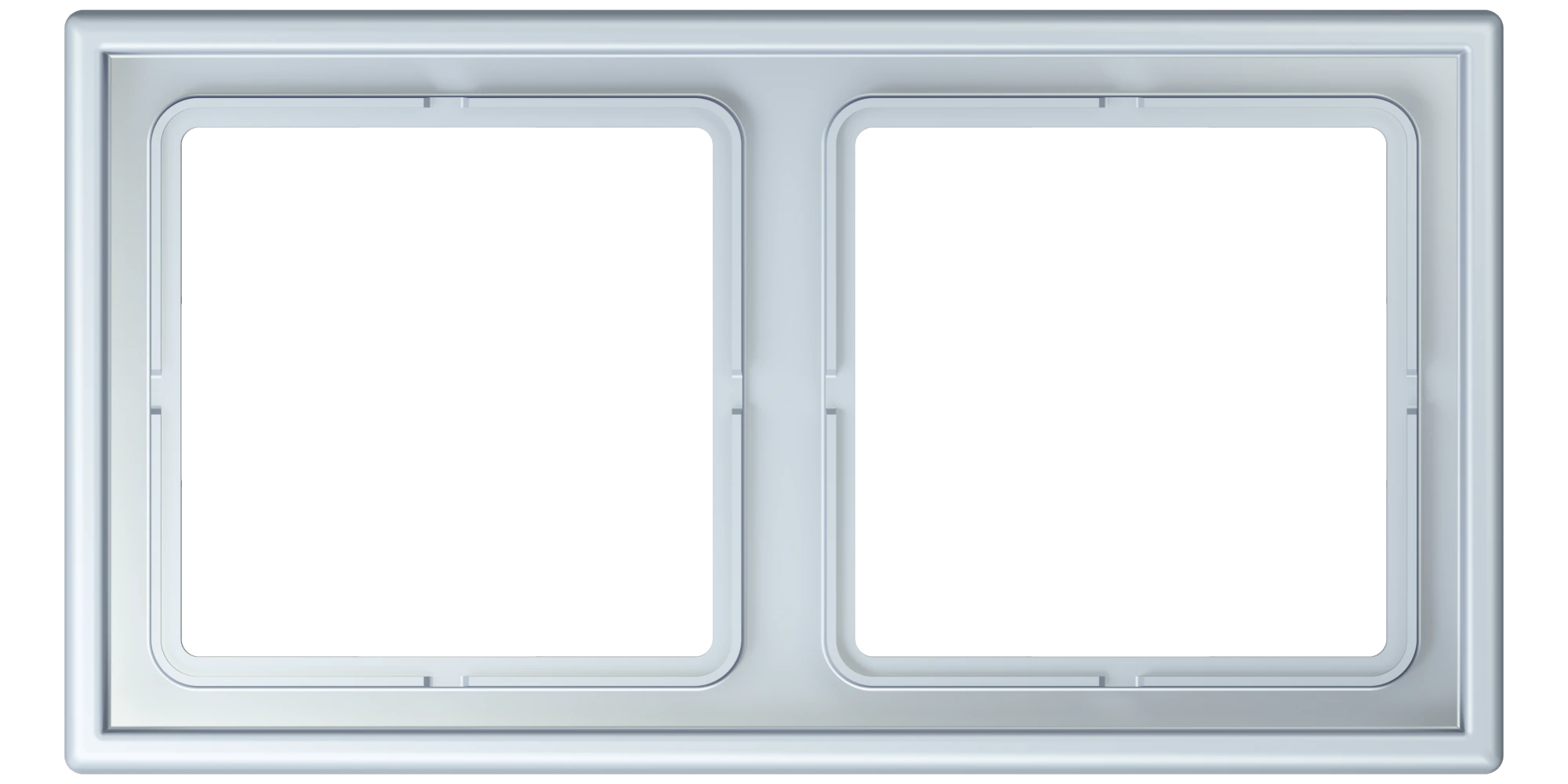 Frame, 2-gang — JUNG LS 990 Le Corbusier, Outremer Pale, art. LC982209