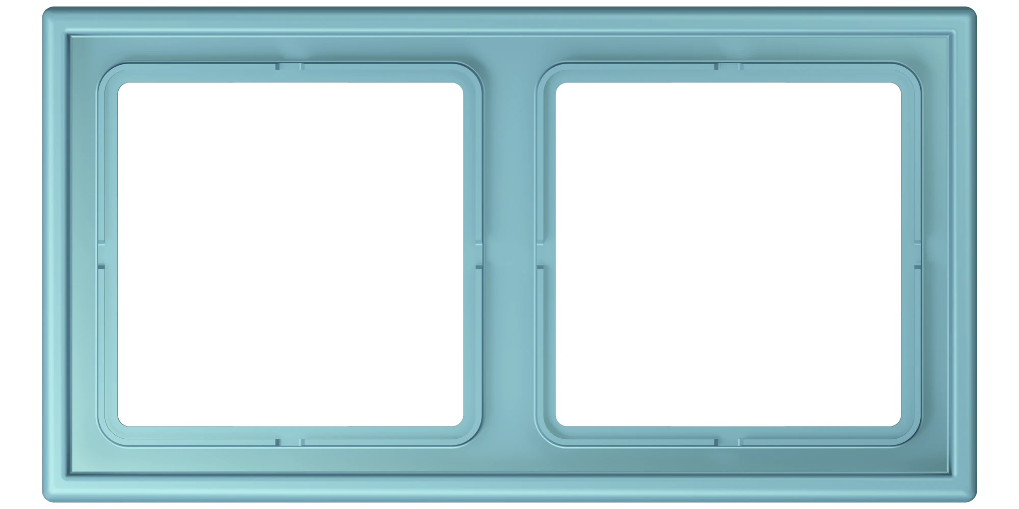 Frame, 2-gang — JUNG LS 990 Le Corbusier, Céruléen Moyen, art. LC982213