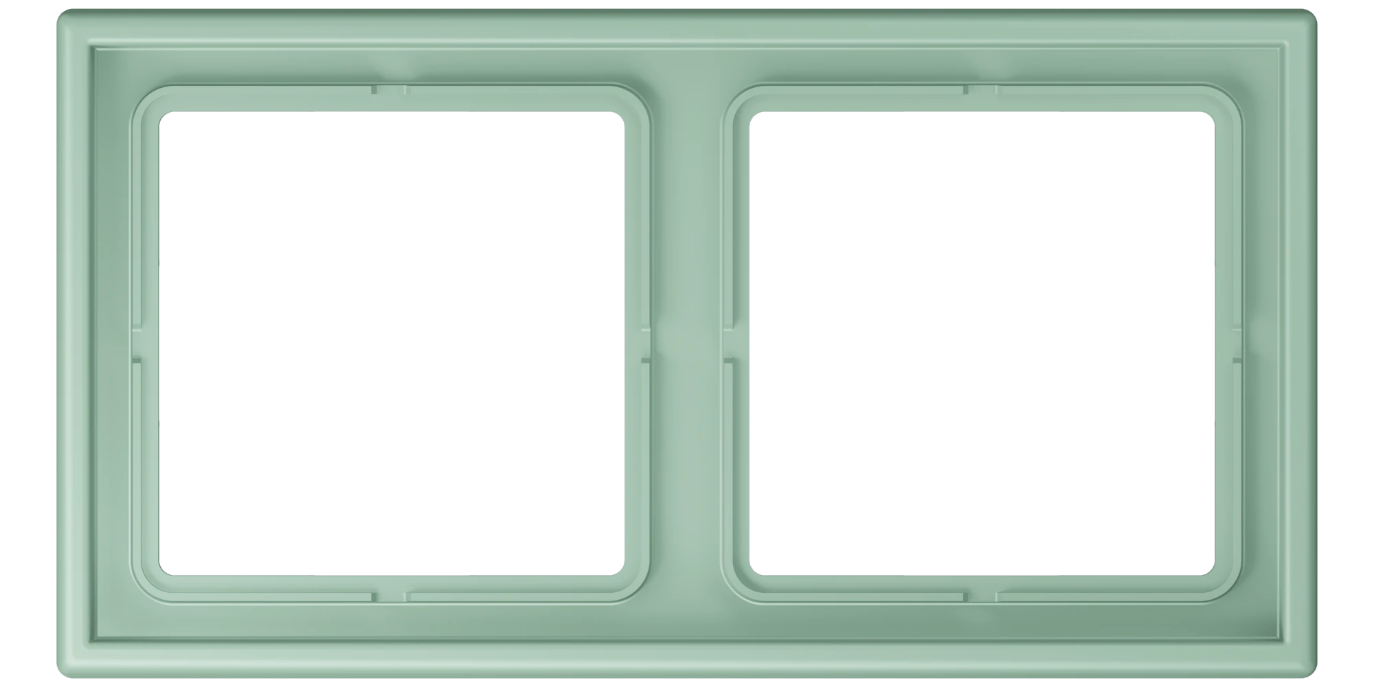 Рамка 2-ная — JUNG LS 990 Le Corbusier, Vert Anglais Clair, арт. LC982217