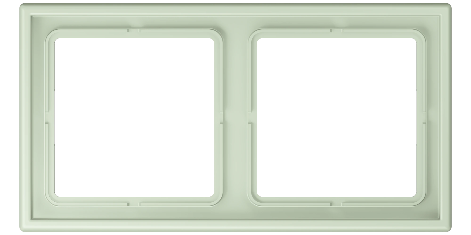 Рамка 2-ная — JUNG LS 990 Le Corbusier, Vert Anglâis Pale, арт. LC982218