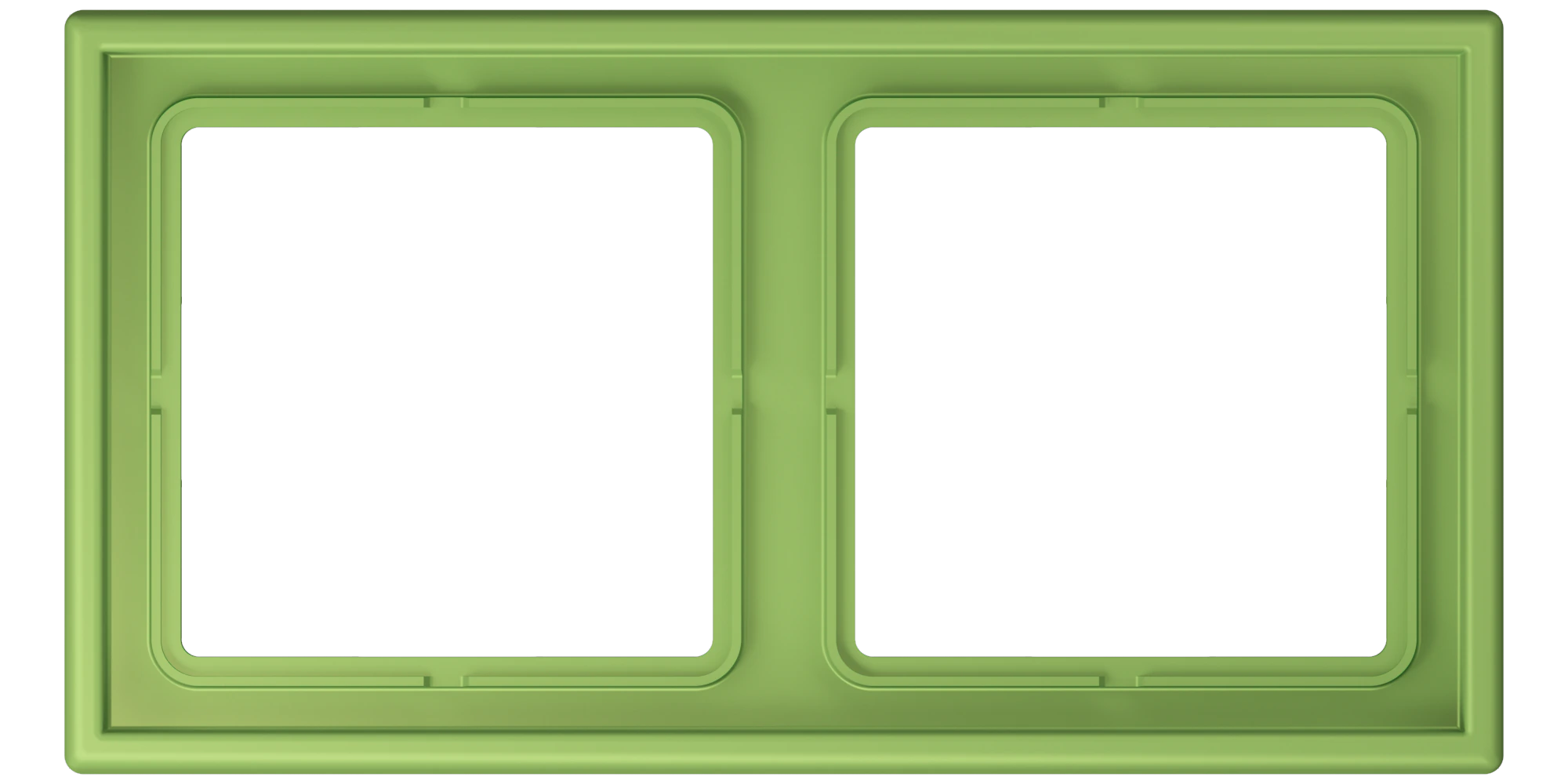 Frame, 2-gang — JUNG LS 990 Le Corbusier, Vert 31, art. LC982220