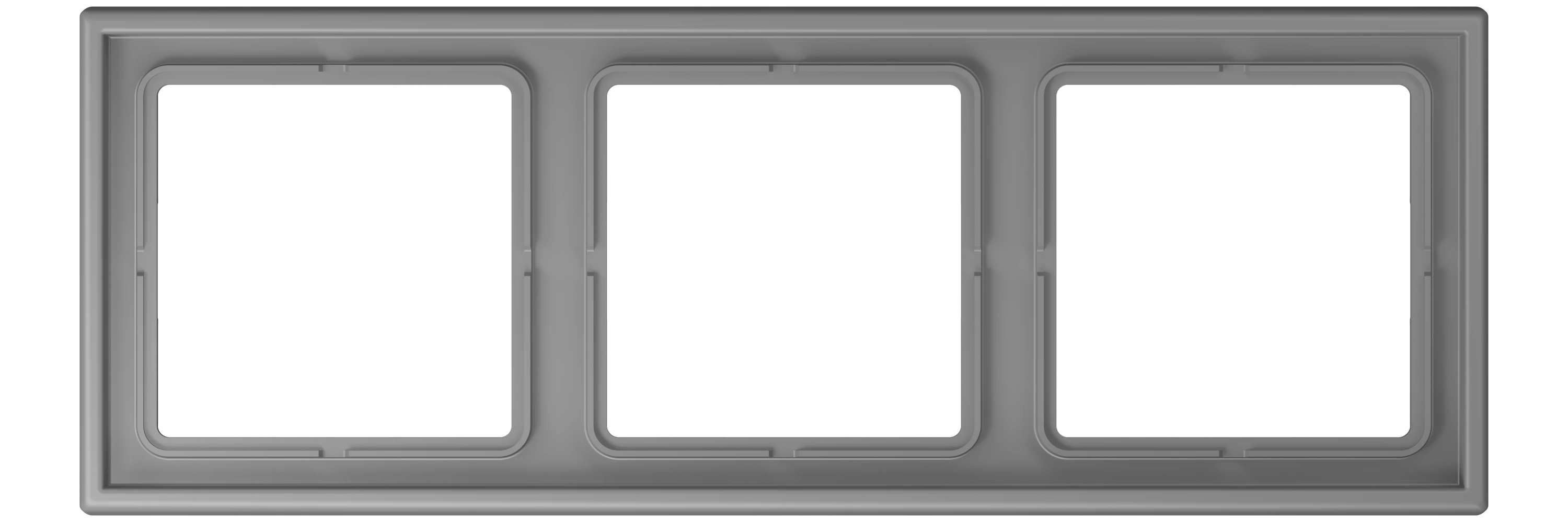 Frame, 3-gang — JUNG LS 990 Le Corbusier, Gris 31, art. LC983203