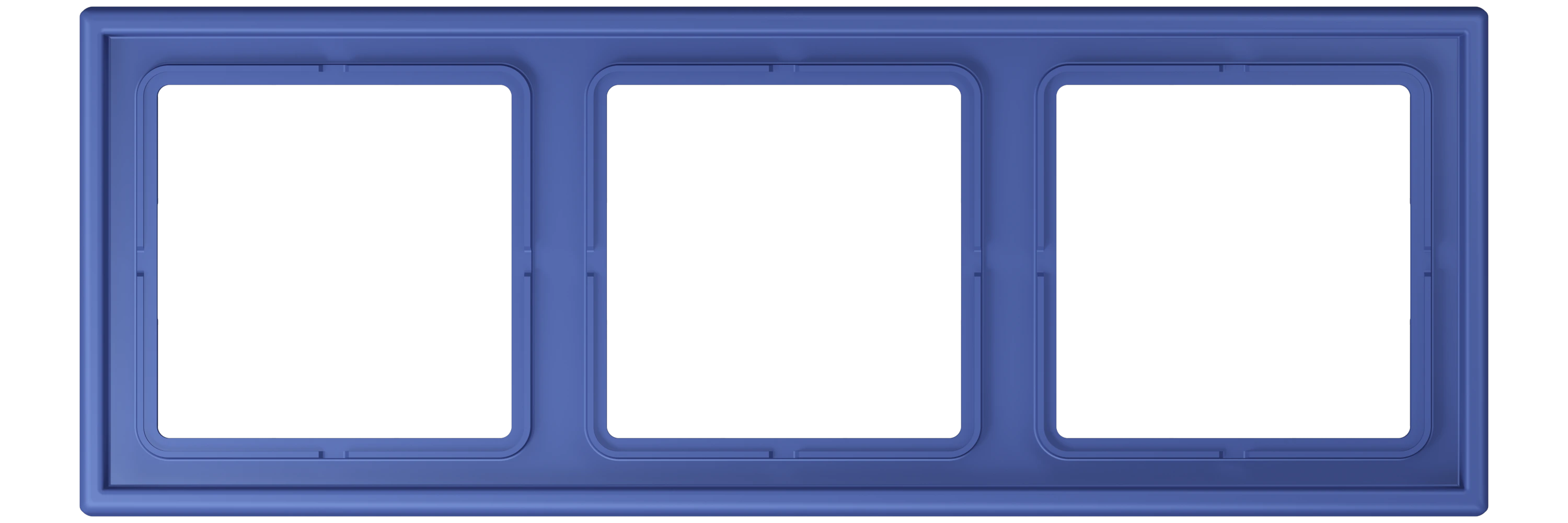 Frame, 3-gang — JUNG LS 990 Le Corbusier, Bleu Outremer 31, art. LC983206