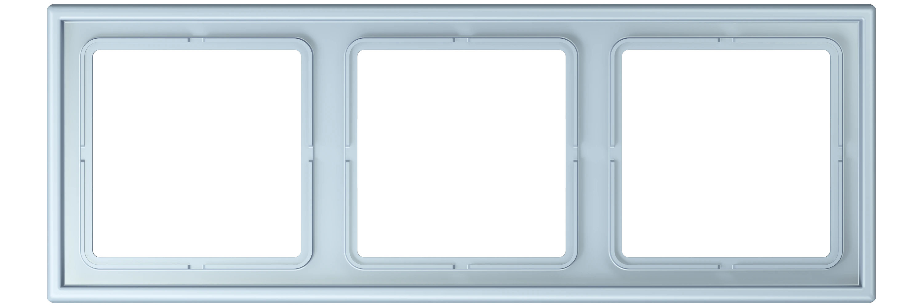Frame, 3-gang — JUNG LS 990 Le Corbusier, Outremer Clair, art. LC983208