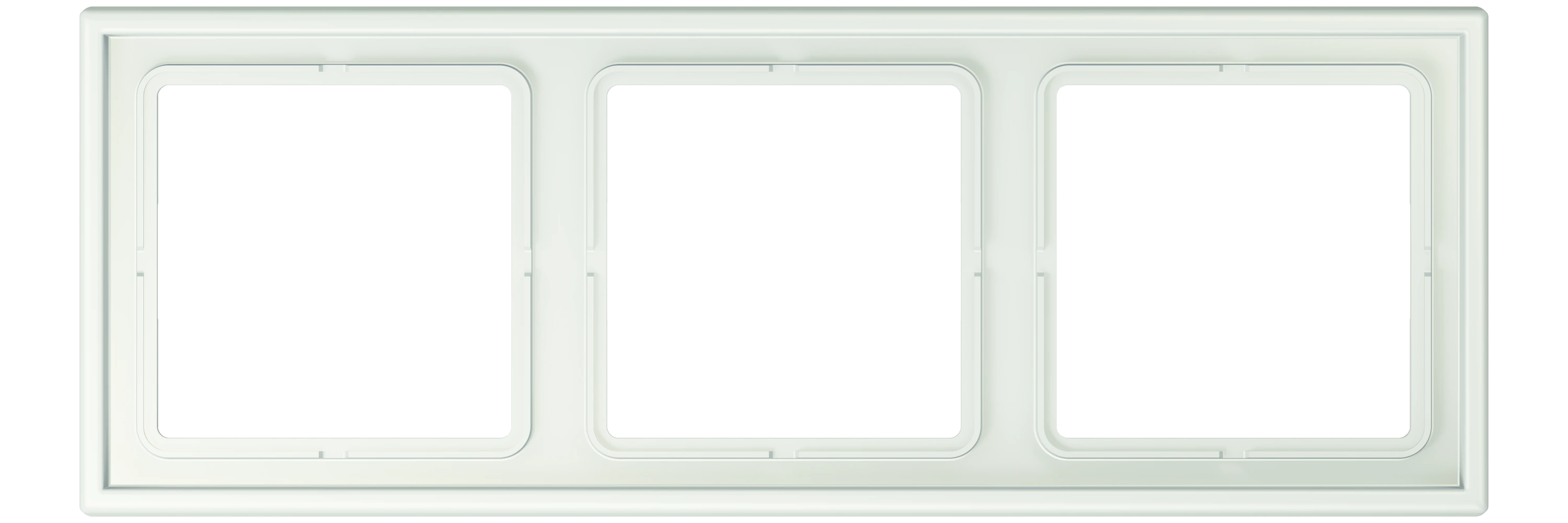 Frame, 3-gang — JUNG LS 990 Le Corbusier, Outremer Gris, art. LC983210