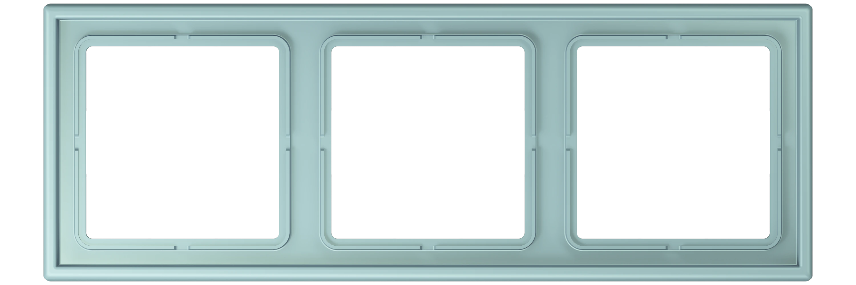 Frame, 3-gang — JUNG LS 990 Le Corbusier, Céruléen Clair, art. LC983214