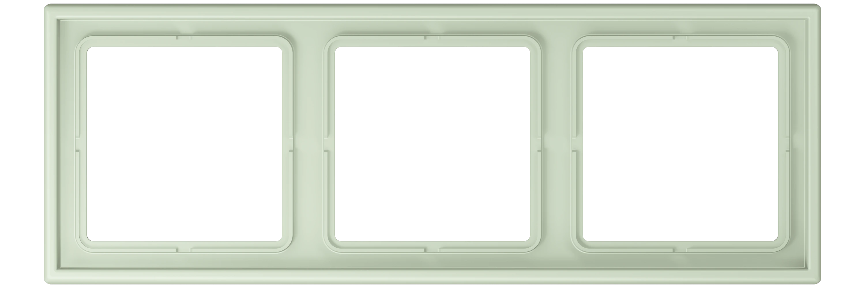 Frame, 3-gang — JUNG LS 990 Le Corbusier, Vert Anglâis Pale, art. LC983218