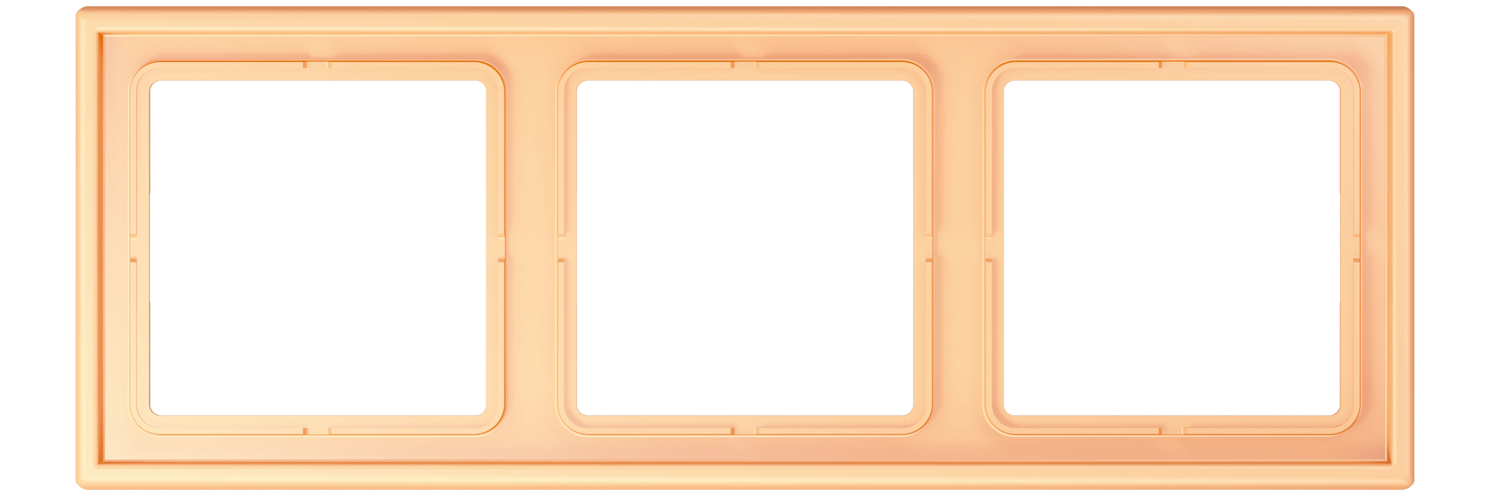 Frame, 3-gang — JUNG LS 990 Le Corbusier, le corbusier 258, art. LC983258
