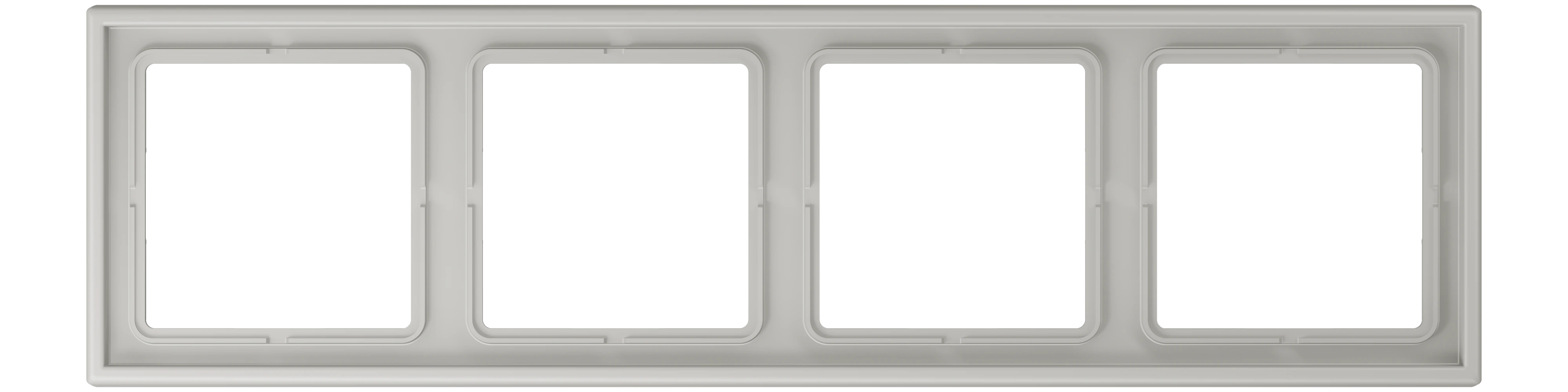 Рамка 4-ная — JUNG LS 990 Le Corbusier, Gris Clair 31, арт. LC984205