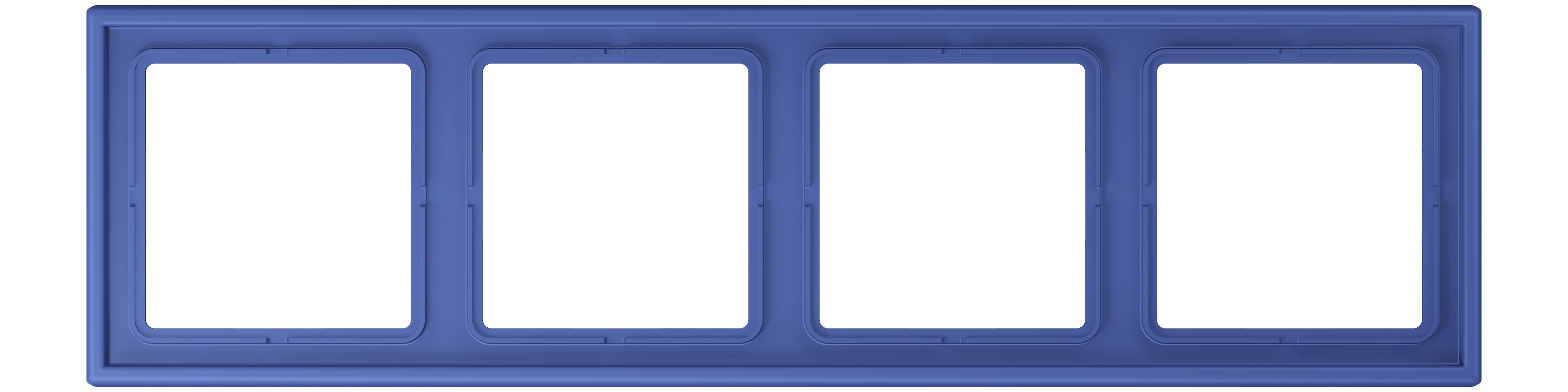 Frame, 4-gang — JUNG LS 990 Le Corbusier, Bleu Outremer 31, art. LC984206