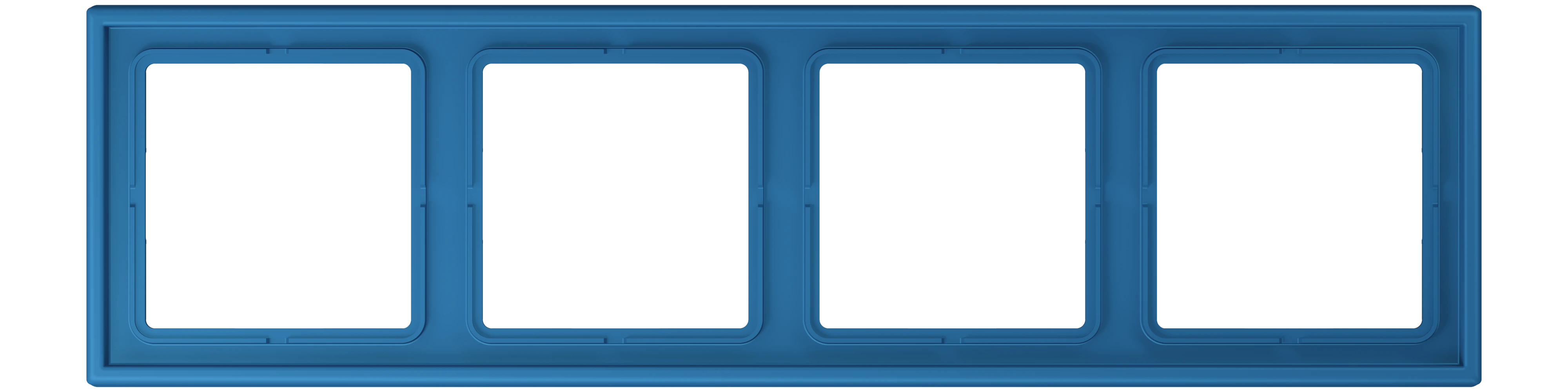 Рамка 4-ная — JUNG LS 990 Le Corbusier, Bleu Céruléen 31, арт. LC984211