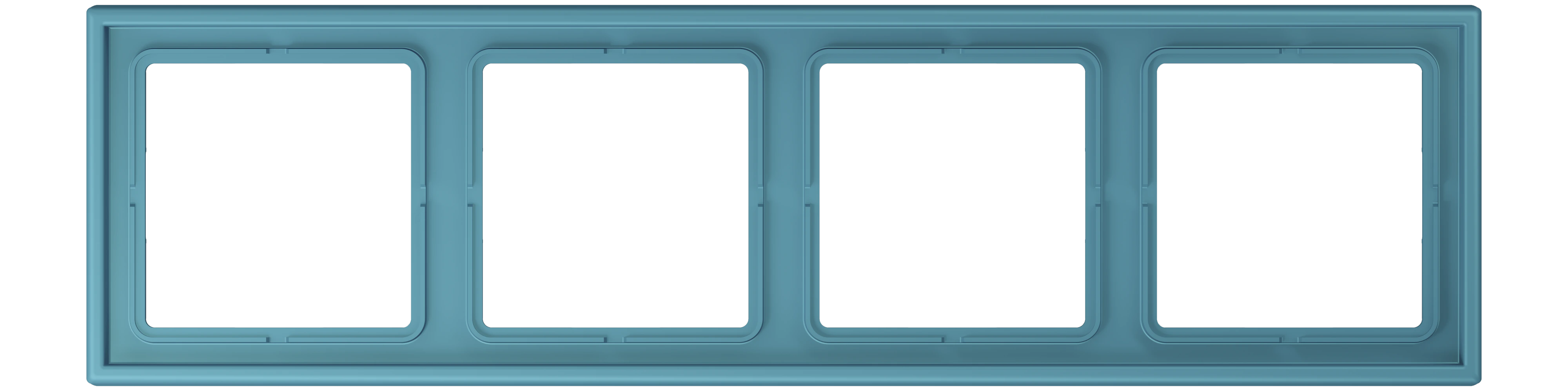 Frame, 4-gang — JUNG LS 990 Le Corbusier, Céruléen Vif, art. LC984212