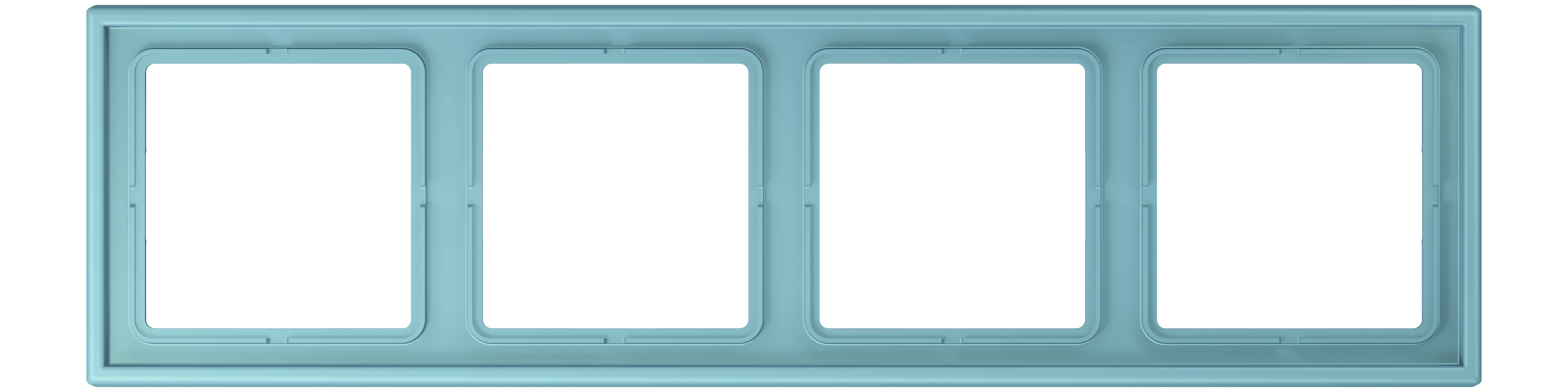 Frame, 4-gang — JUNG LS 990 Le Corbusier, Céruléen Moyen, art. LC984213