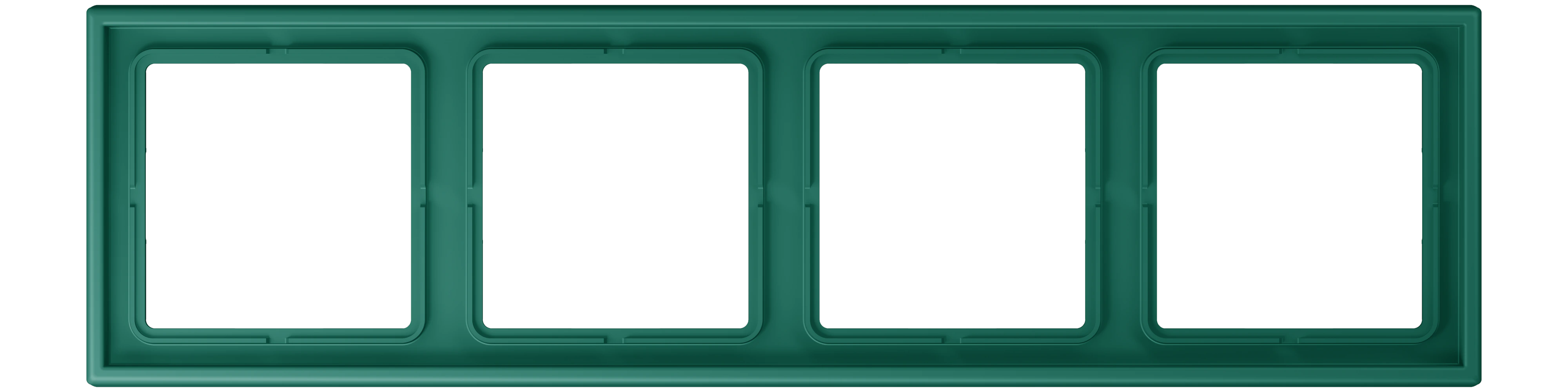 Frame, 4-gang — JUNG LS 990 Le Corbusier, Vert Anglais, art. LC984216