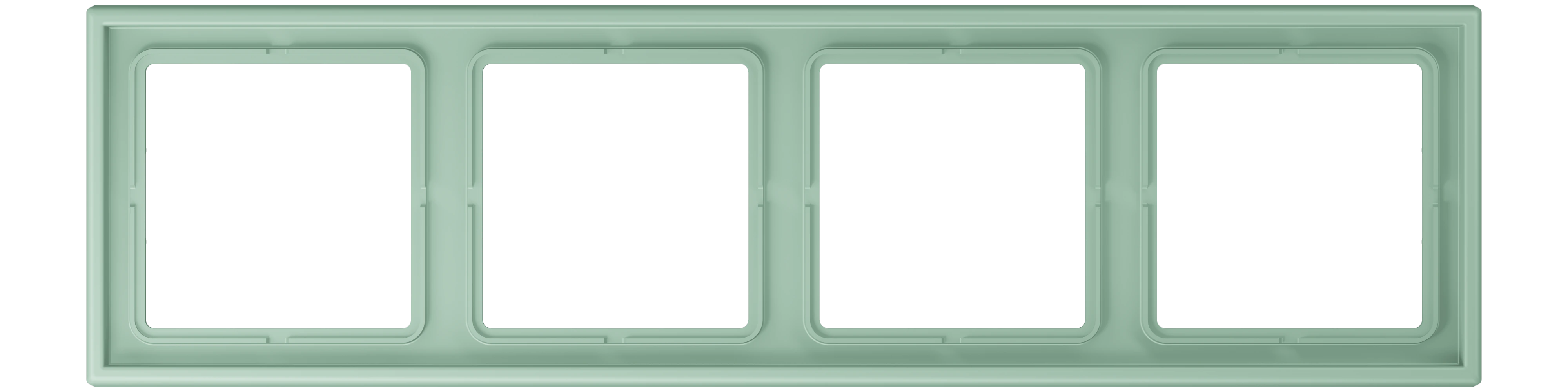 Рамка 4-ная — JUNG LS 990 Le Corbusier, Vert Anglais Clair, арт. LC984217