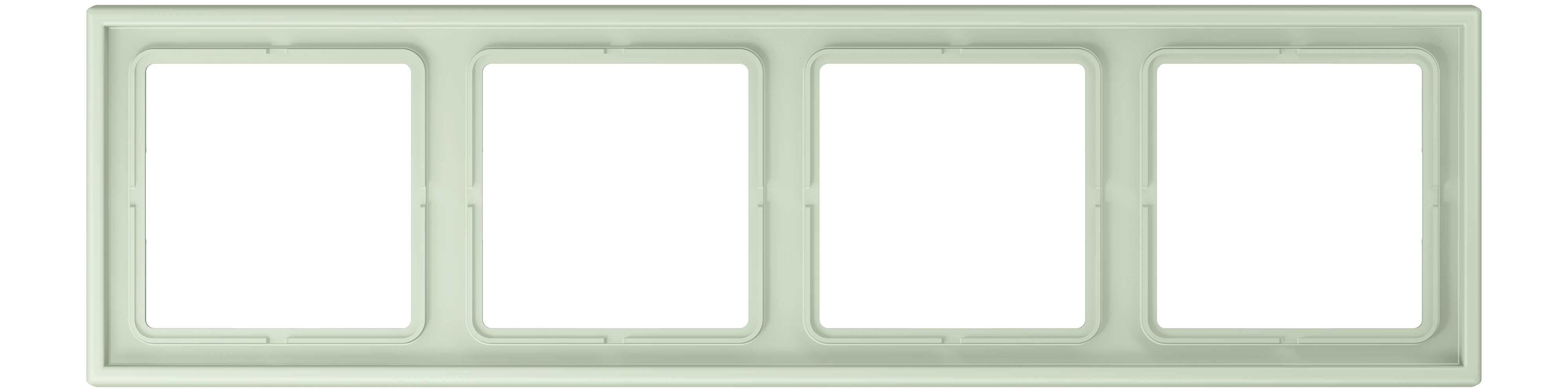 Рамка 4-ная — JUNG LS 990 Le Corbusier, Vert Anglâis Pale, арт. LC984218