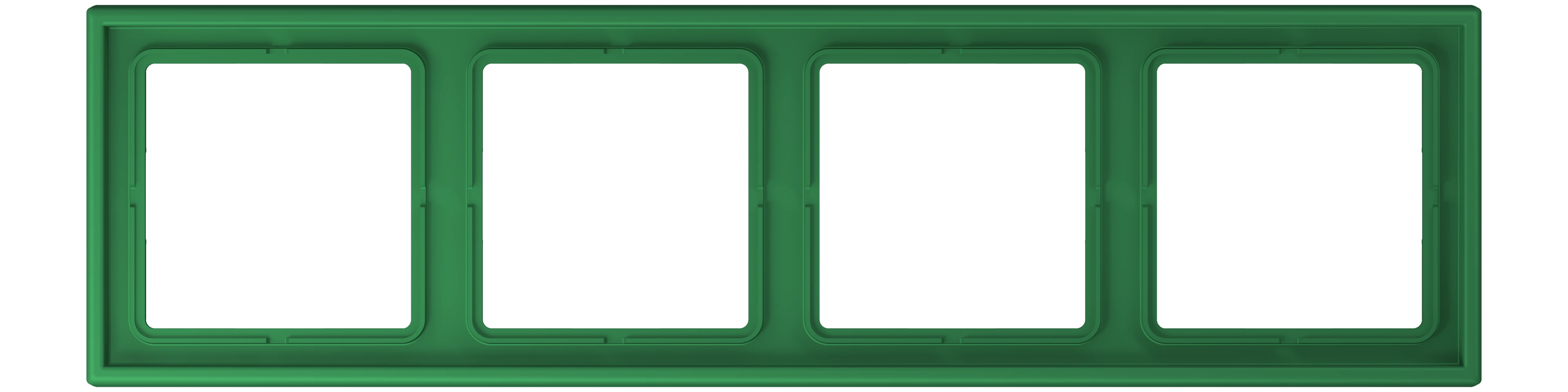 Рамка 4-ная — JUNG LS 990 Le Corbusier, Vert Foncé, арт. LC984219