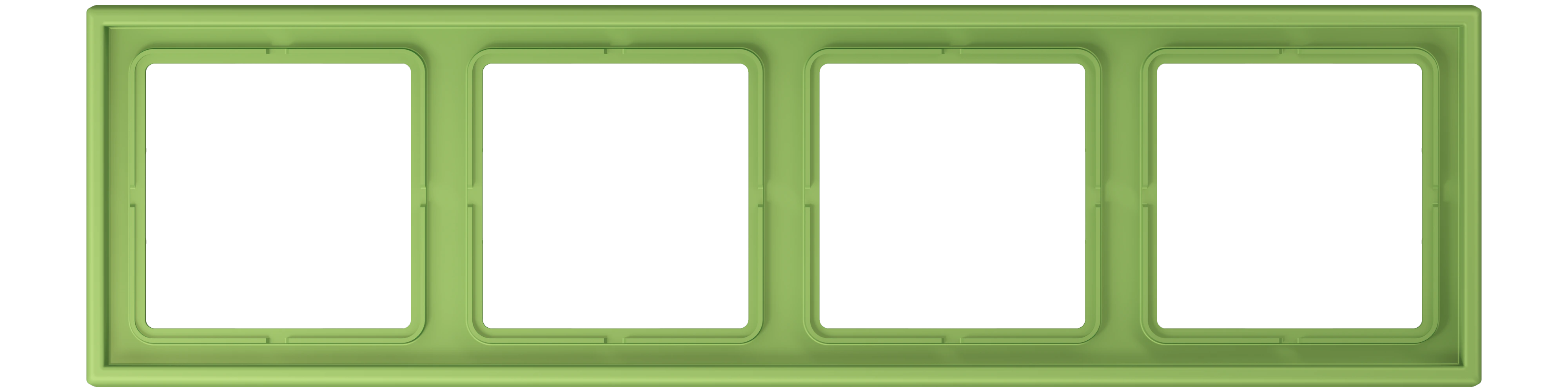Рамка 4-ная — JUNG LS 990 Le Corbusier, Vert 31, арт. LC984220