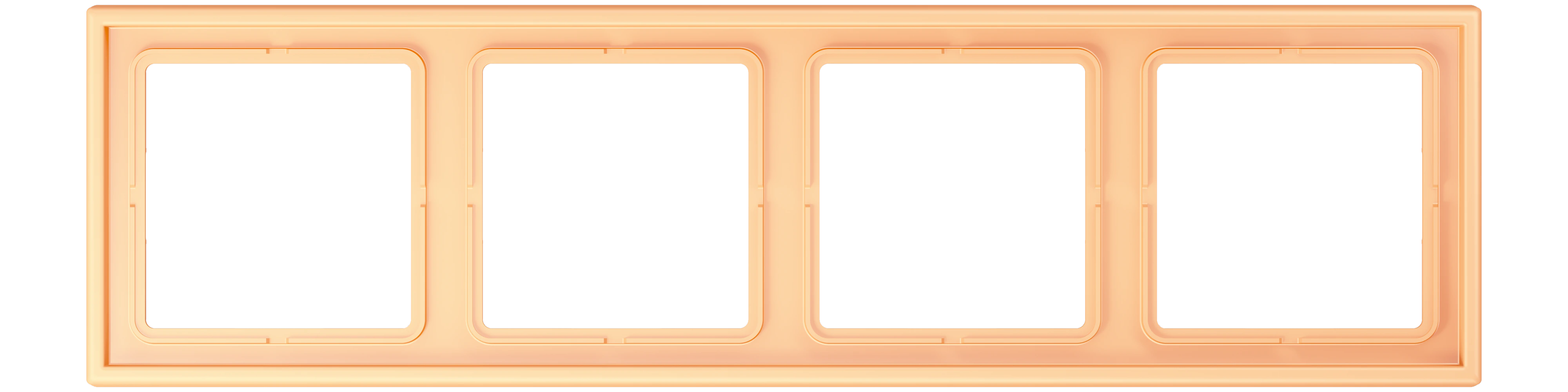 Frame, 4-gang — JUNG LS 990 Le Corbusier, le corbusier 258, art. LC984258