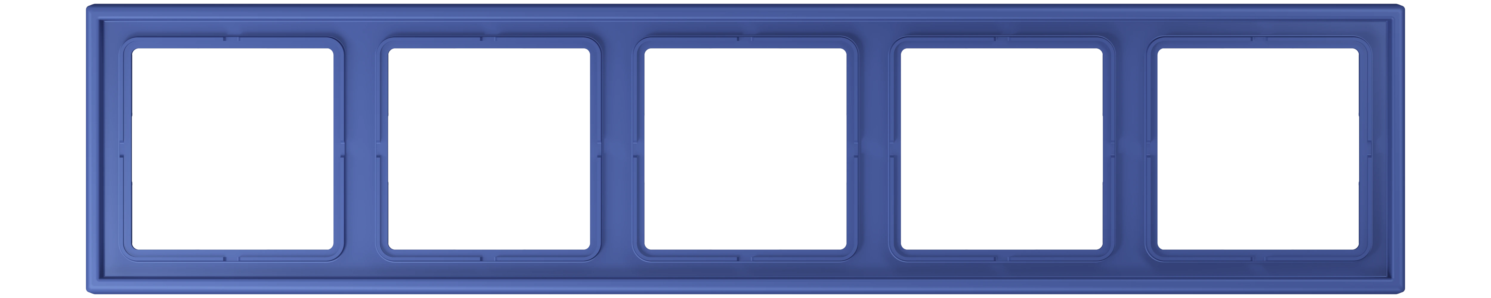 Frame, 5-gang — JUNG LS 990 Le Corbusier, Bleu Outremer 31, art. LC985206