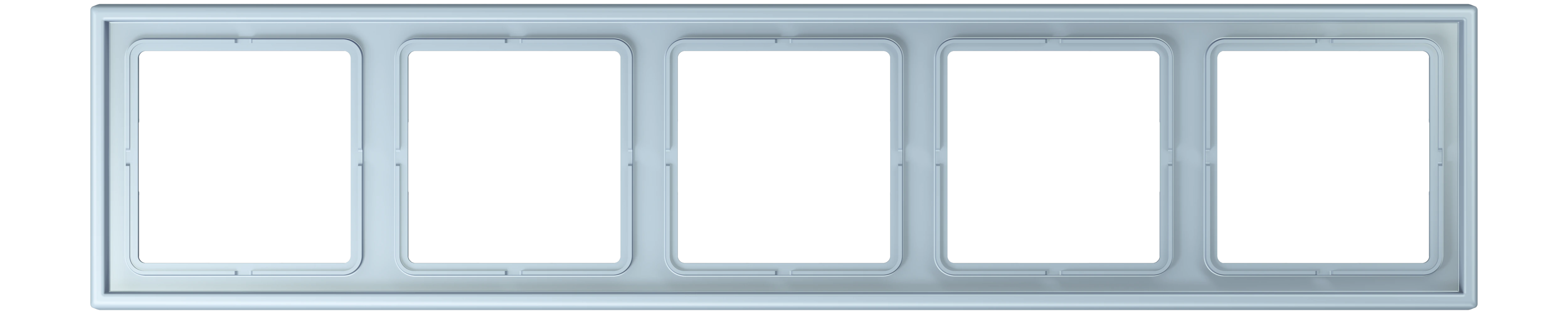 Frame, 5-gang — JUNG LS 990 Le Corbusier, Outremer Clair, art. LC985208
