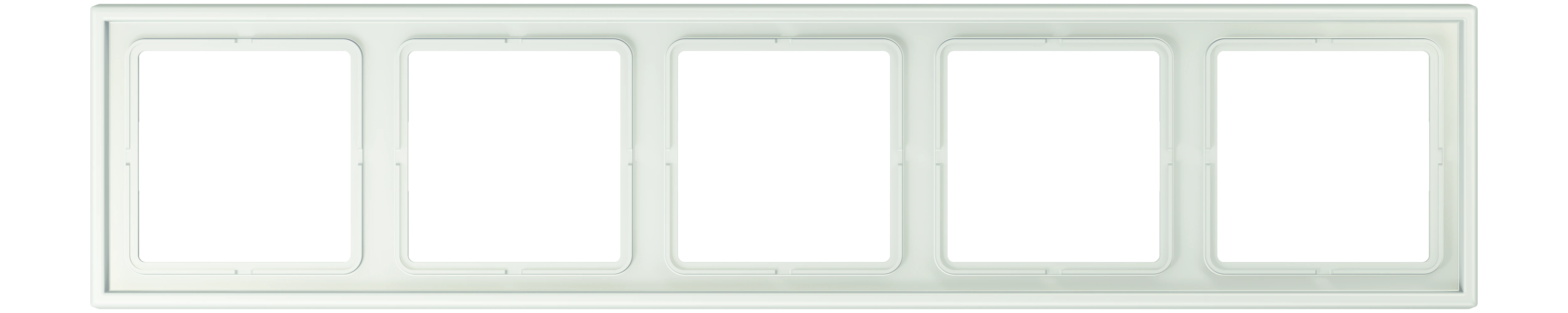 Frame, 5-gang — JUNG LS 990 Le Corbusier, Outremer Gris, art. LC985210