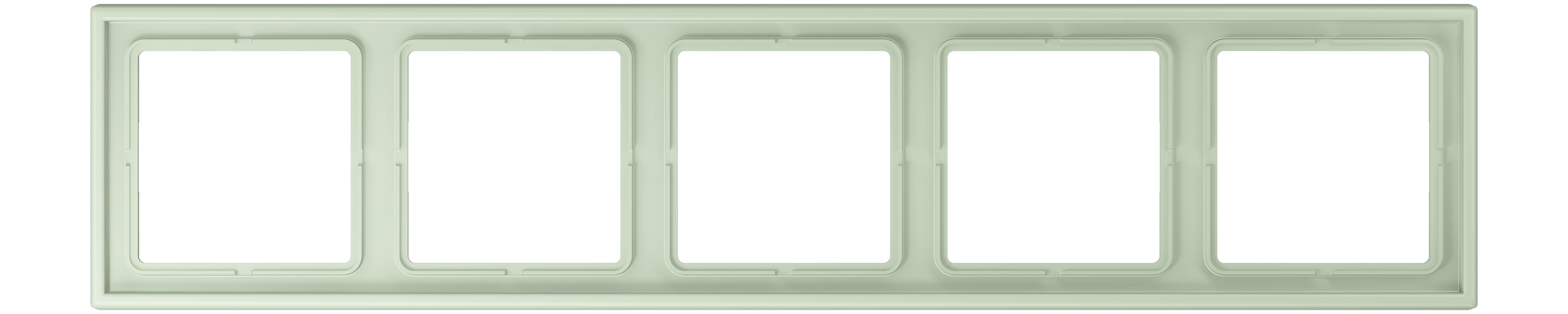 Рамка 5-ная — JUNG LS 990 Le Corbusier, Vert Anglâis Pale, арт. LC985218