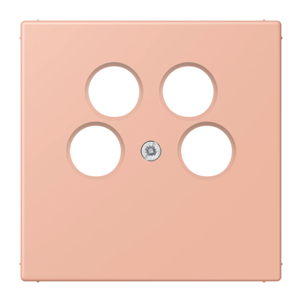 Centre plate for 4-hole SAT-TV socket (Axing) — JUNG LS 990 Le Corbusier, le corbusier 231, art. LC990-4SAT2231
