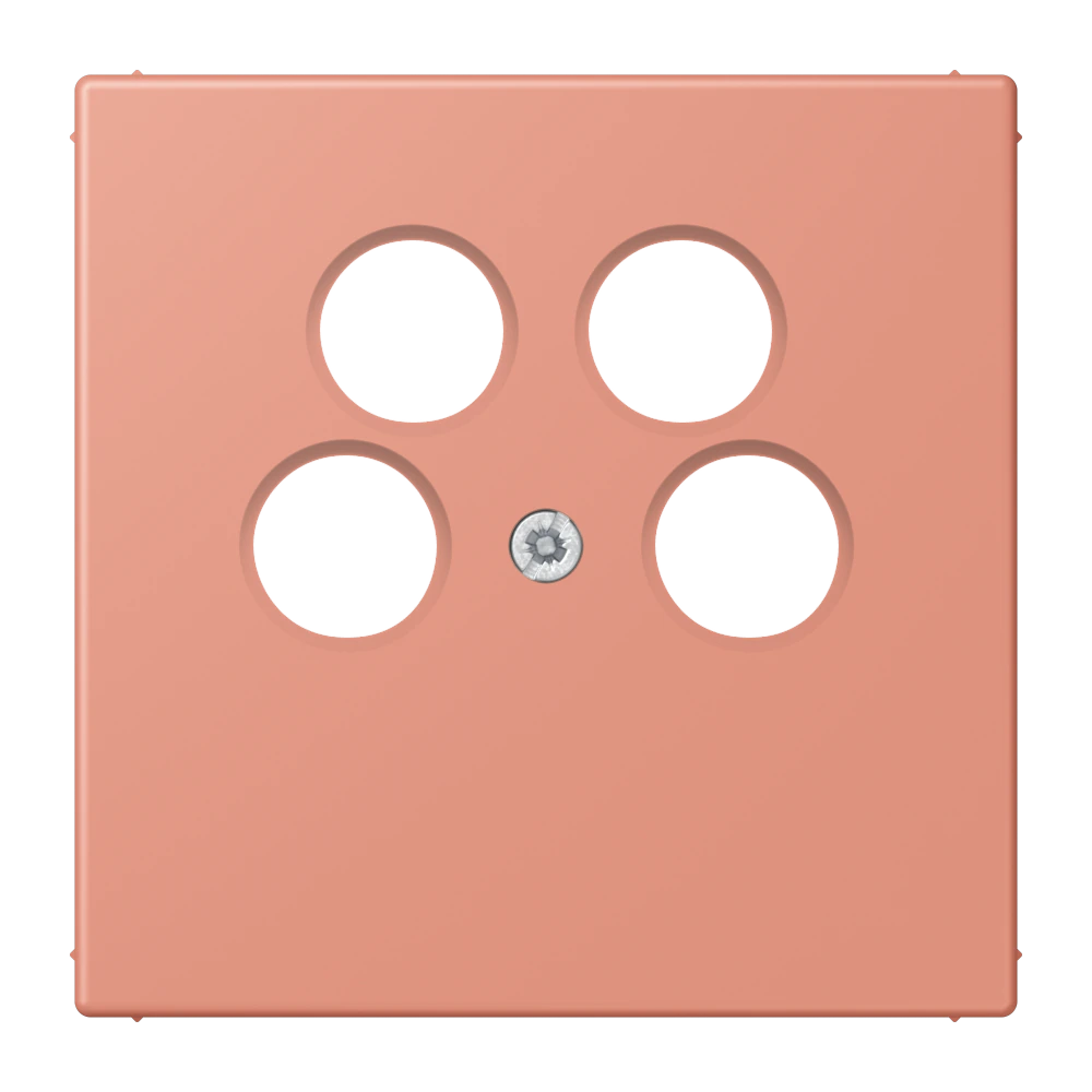 Centre plate for 4-hole SAT-TV socket (Axing) — JUNG LS 990 Le Corbusier, le corbusier 233, art. LC990-4SAT2233