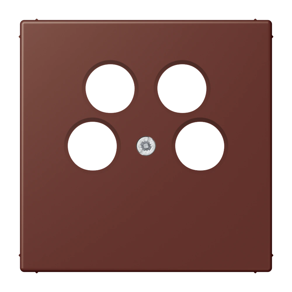 Centre plate for 4-hole SAT-TV socket (Axing) — JUNG LS 990 Le Corbusier, le corbusier 235, art. LC990-4SAT2235