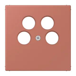 Centre plate for 4-hole SAT-TV socket (Axing)