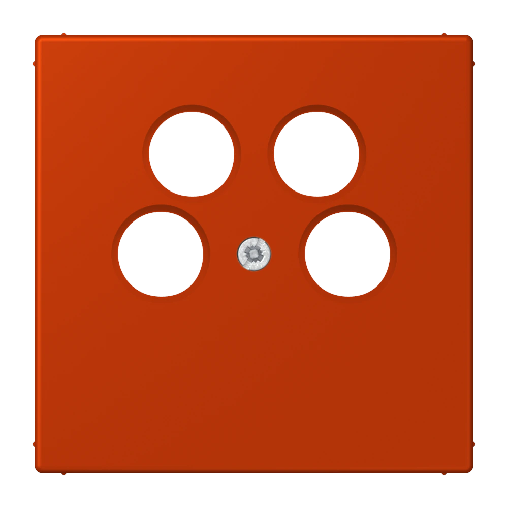 Centre plate for 4-hole SAT-TV socket (Axing) — JUNG LS 990 Le Corbusier, le corbusier 244, art. LC990-4SAT2244