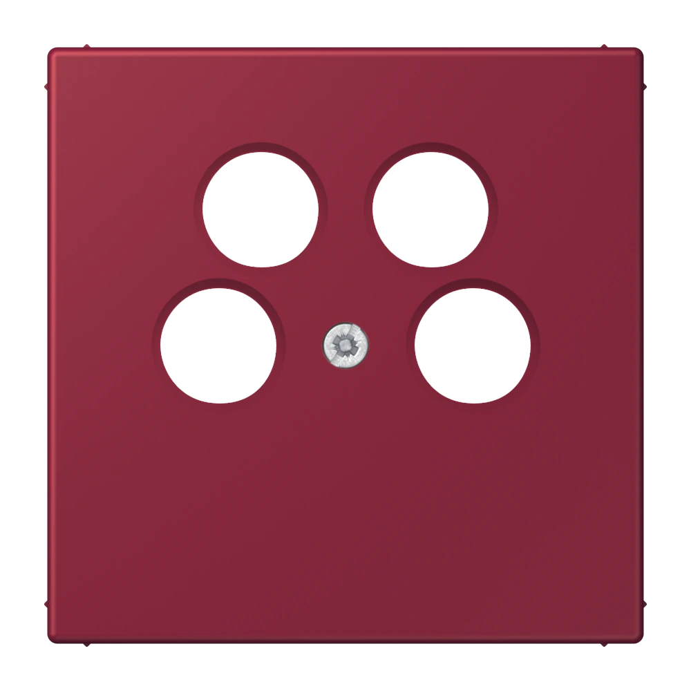 Centre plate for 4-hole SAT-TV socket (Axing) — JUNG LS 990 Le Corbusier, le corbusier 255, art. LC990-4SAT2255