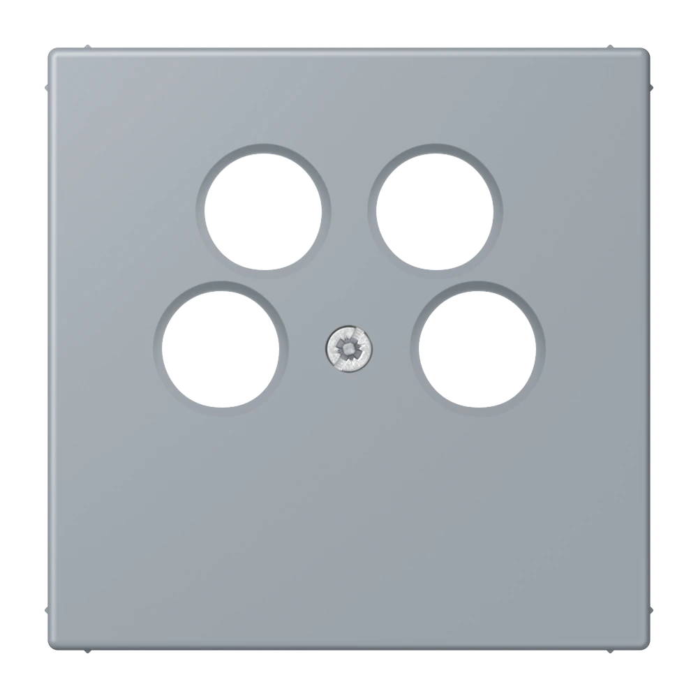 Centre plate for 4-hole SAT-TV socket (Axing) — JUNG LS 990 Le Corbusier, le corbusier 257, art. LC990-4SAT2257