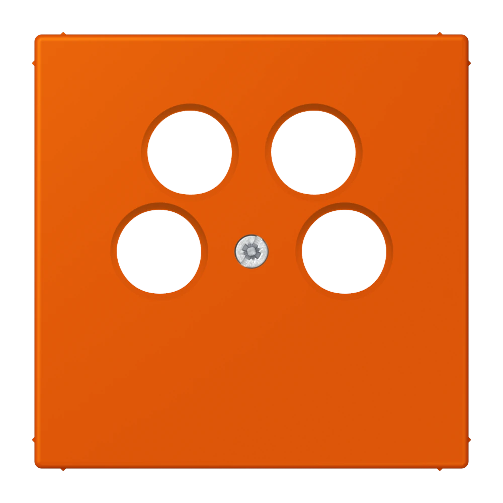 Centre plate for 4-hole SAT-TV socket (Axing) — JUNG LS 990 Le Corbusier, le corbusier 260, art. LC990-4SAT2260