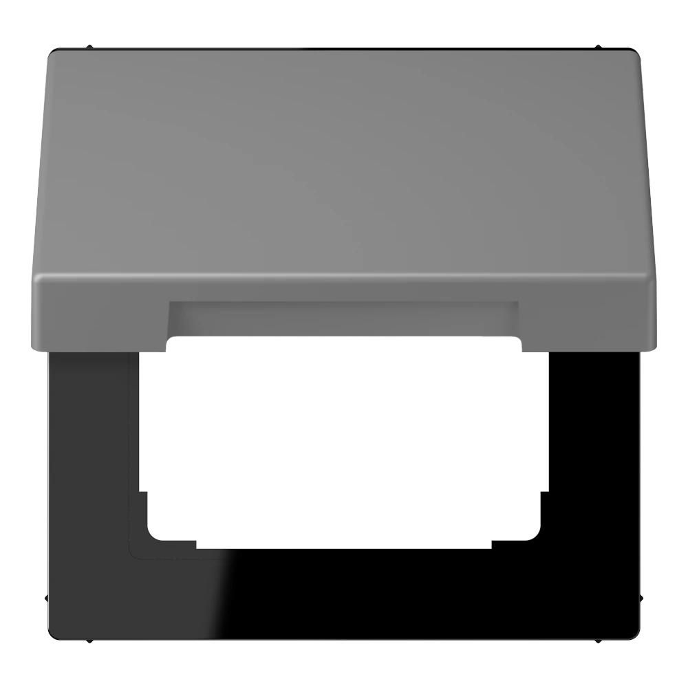 Hinged lid — JUNG LS 990 Le Corbusier, Gris 31, art. LC990BFKL203