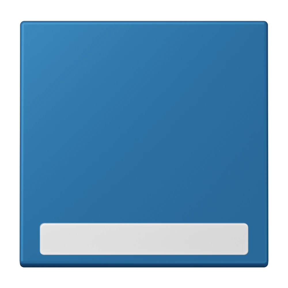 1-gang rocker for switch and push-button with inscription field — JUNG LS 990 Le Corbusier, Bleu Céruléen 31, art. LC990NA211