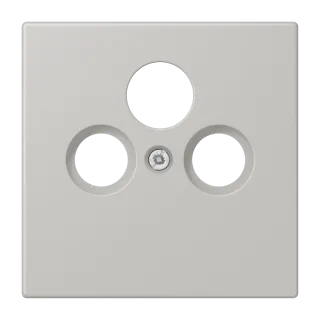 Centre plate for SAT-TV socket