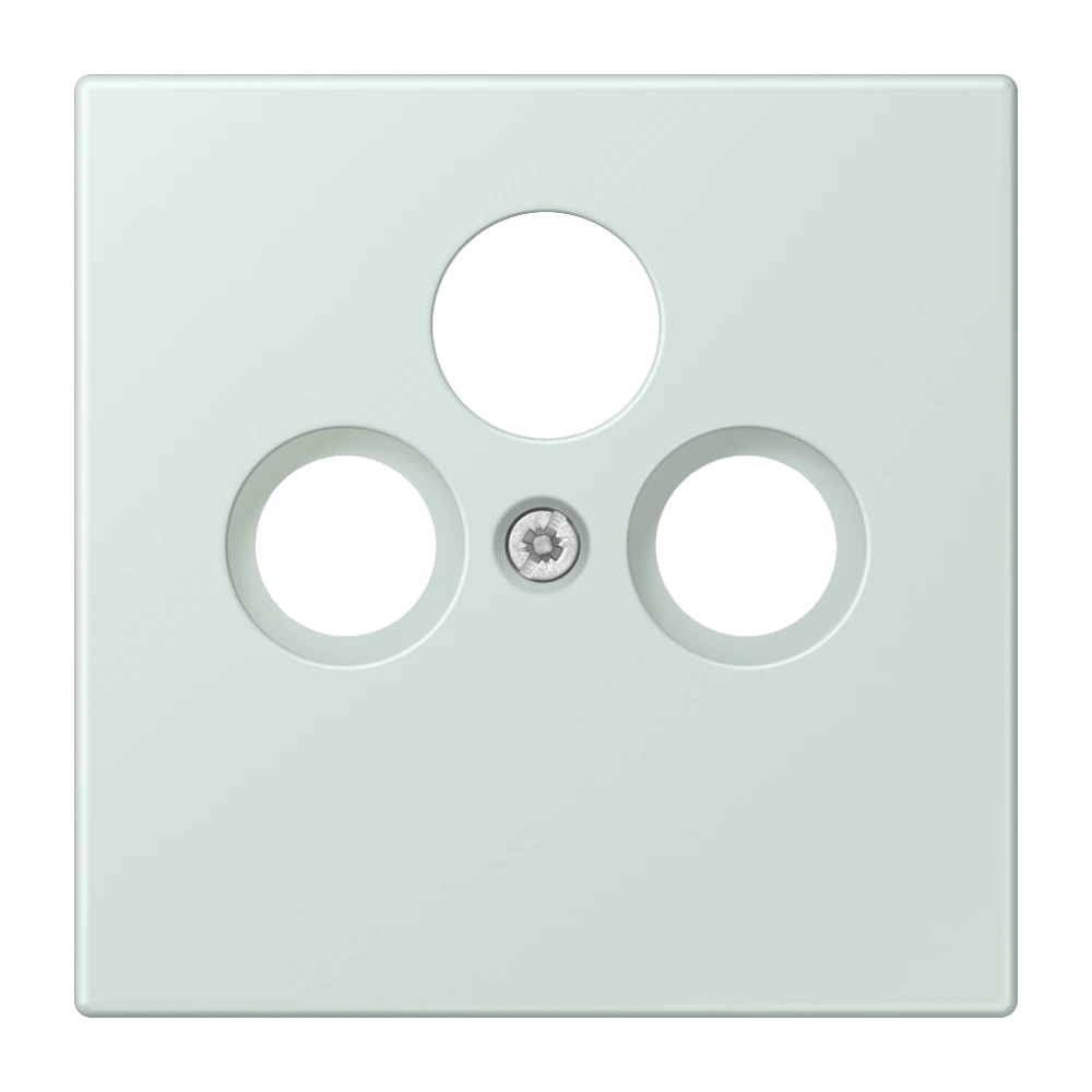 Centre plate for SAT-TV socket — JUNG LS 990 Le Corbusier, Céruléen Pale, art. LC990SAT215