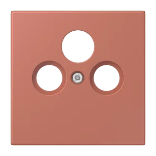 Centre plate for SAT-TV socket